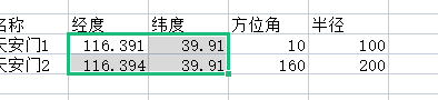 度分秒数据准备